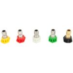 Forney 75148 Pressure Washer Accessories, Spray Nozzle Assortment, Quick Connect, 4.0mm, 5-Piece