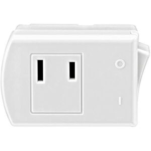 Leviton 13 amps Double Pole Rocker Plug-In Switch Tap White