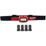 Milwaukee 350 lm Black/Red LED Head Lamp AAA Battery