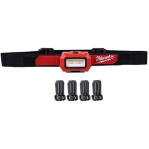Milwaukee 350 lm Black/Red LED Head Lamp AAA Battery