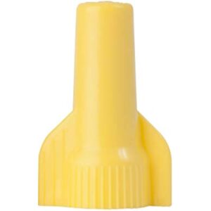 Gardner Bender 25-084 WingGard Twist-On Wire Connectors, 22-10 AWG, Electrical Wire Nut, 25 pk, Yellow