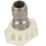 Forney 75156 Pressure Washer Accessories, Quick Connect Spray Nozzle, Wash, 40-Degree-by-4.5mm, White