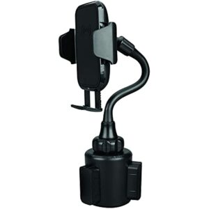 Fabcordz Black Cup Holder Cell Phone Car Mount For All Mobile Devices