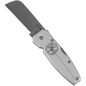 Klein Tools 44007 Lightweight Lockback Knife 2-1/2-Inch Coping Blade, Silver Handle - Image 2