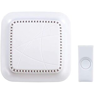 Heath/Zenith SL-7309-03 Wireless Door Chime and Push Button, White