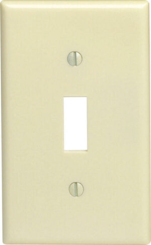 Leviton Ivory 1 gang Thermoset Plastic Toggle Wall Plate 10-Pack