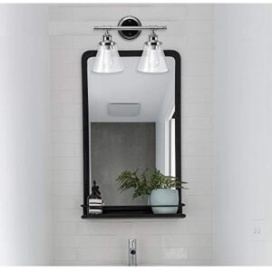 Globe Electric Parker Chrome 2 lights Incandescent Vanity Light Wall Mount - Image 5