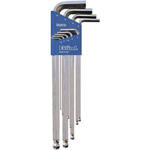 Eklind Bright-Ball-Hex-L Assorted Metric and SAE Extra Long Ball End Hex Key Set 22 pc - Image 3