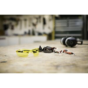 3M Safety Glasses Clear Lens Black/Red Frame - Image 4