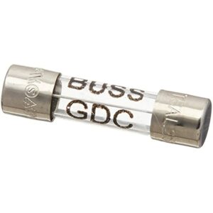 Bussmann BP/GDC-5A 5 Amp Glass Time Delay, Low Breaking Capacity Cartridge 250V Carded UL Recognized, 2-Pack