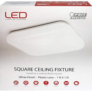 Feit Electric 12 in. W x 12 in. L White LED Ceiling Light Fixture - Image 2