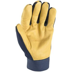 Wells Lamont HydraHyde Men's Water Resistant Work Gloves Blue/Yellow XL - Image 3