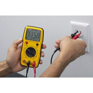 Sperry Instruments DM6410 8 Function Digital Multimeter, 600V AC / 1000V DC, Yellow - Image 11