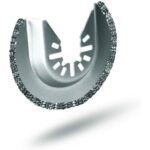 Rockwell RW8926 2-1/2-Inch Sonicrafter Oscillating Multitool Diamond Coated Semicircle Saw Blade with Universal Fit System