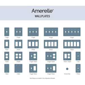 Amerelle Metro White 1 gang Ceramic Duplex Wall Plate 3000DW - Image 2