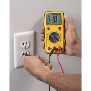 Sperry Instruments DM6410 8 Function Digital Multimeter, 600V AC / 1000V DC, Yellow - Image 5