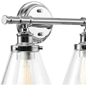 Globe Electric Parker Chrome 2 lights Incandescent Vanity Light Wall Mount - Image 2
