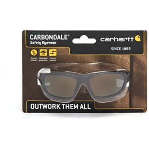 Carhartt CHB290D Carbondale SAFETY Glasses, Black/Tan Frame, Antique Mirror Lens - Image 5