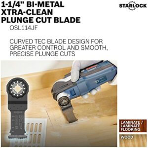 BOSCH OSL114JF Starlock Oscillating Multi Tool Bi-Metal Extra Clean Plunge Cut Blade, 1-1/4" - Image 2