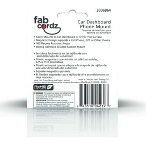 Fabcordz Black Dashboard Magnetic Phone Holder For All Mobile Devices - Image 3