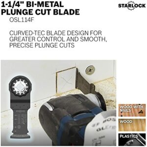 BOSCH OSL114F Starlock Oscillating Multi Tool Bi-Metal Plunge Cut Blade, 1-1/4" - Image 2
