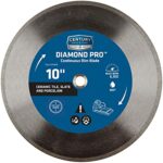 Century Drill & Tool 75459 Diamond Continuous Rim Blade, 10"