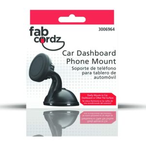 Fabcordz Black Dashboard Magnetic Phone Holder For All Mobile Devices - Image 2