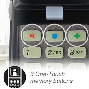 AT&T 210 Basic Trimline Corded Phone, No AC Power Required Wall-Mountable Black - Image 4