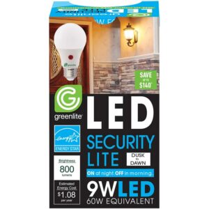 Greenlite A19 E26 (Medium) LED Dusk to Dawn Bulb Bright White 60 W - Image 3