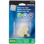 Monster Just Hook It Up Ivory Modular Triplex Adapter 140162-00