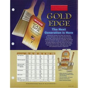 Wooster 5231-3 Series 5231 3" Gold Edge Angle Brush, 3 Inch - Image 2
