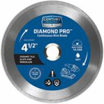 Century Drill & Tool 75457 Diamond Continuous Rim Blade, 4-1/2"