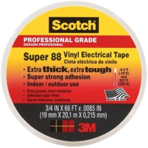 3M Scotch 3/4 in. W X 66 ft. L Black Vinyl Electrical Tape