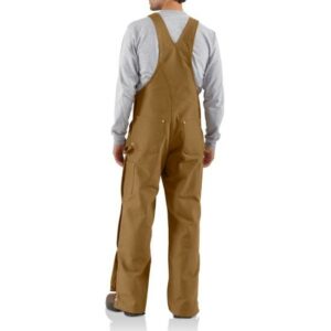 Carhartt Duck Zip-to-Thigh Bib Overall Unlined – R37 Brown - Image 2