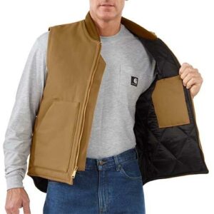 Carhartt Arctic Vest – Arctic Quilt Lined – V01 Brown - Image 2