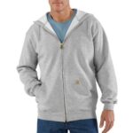 Carhartt Loose Fit Midweight Full-Zip Sweatshirt – K122 Heather Gray