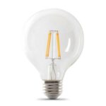 Feit Electric G25 E26 (Medium) Filament LED Bulb Soft White 100 W 3-Pack