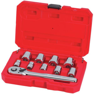 Craftsman 3/8 in. drive SAE 6 Point Socket Set 10 pc - Image 2