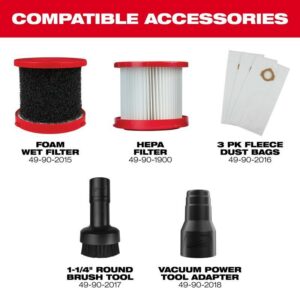 Milwaukee M12 FUEL 1.6 gal Cordless Shop Vacuum Tool Only 12 V - Image 5