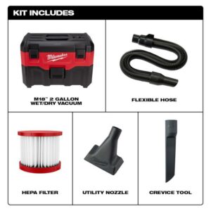 Milwaukee M18 2 gal Cordless Shop Vacuum Tool Only 18 V - Image 5