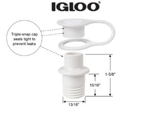 Igloo Replacement Triple Snap Drain Plug 24010 - Image 2