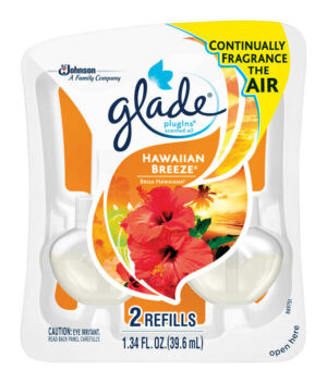 Glade Plug-Ins Hawaiian Breeze Scent Air Freshener Oil Refill 1.34 oz Liquid 2 pk (Case of 6)