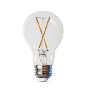 Feit Electric A19 E26 (Medium) Filament LED Bulb Soft White 60 Watt Equivalence 4 pk - Image 2