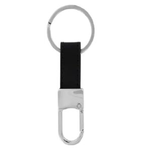 Hillman 1.5 in. D Metal Black/Silver Key Clip 3-Pack