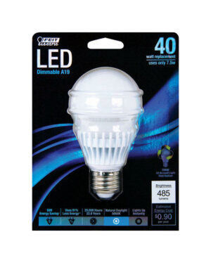 Feit Electric A19 Medium Base (E26) LED Bulb Daylight 40 Watt Equivalence