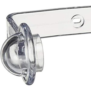 Spectrum Diversified, Easy Installation Wall Mount Paper Towel Holder, Clear - Image 4