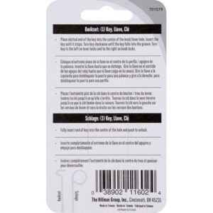 Hillman Privacy House/Office Emergency Key Single For Schlage/Kwikset - Image 2