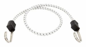 Keeper Black/White Marine Twin Anchor Bungee Cord 32 in. L 10-Pack