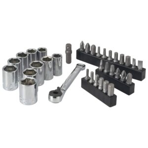 Craftsman 1/4" drive Metric and SAE Right Angle Ratcheting Bit Driver Set 35 pc