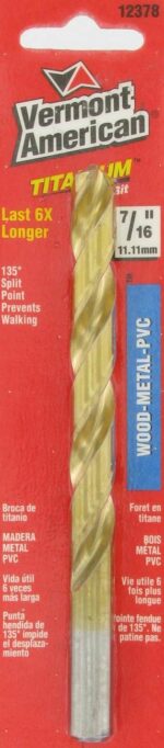 Vermont American 12378 7/16-Inch Titanium Drill Bit
